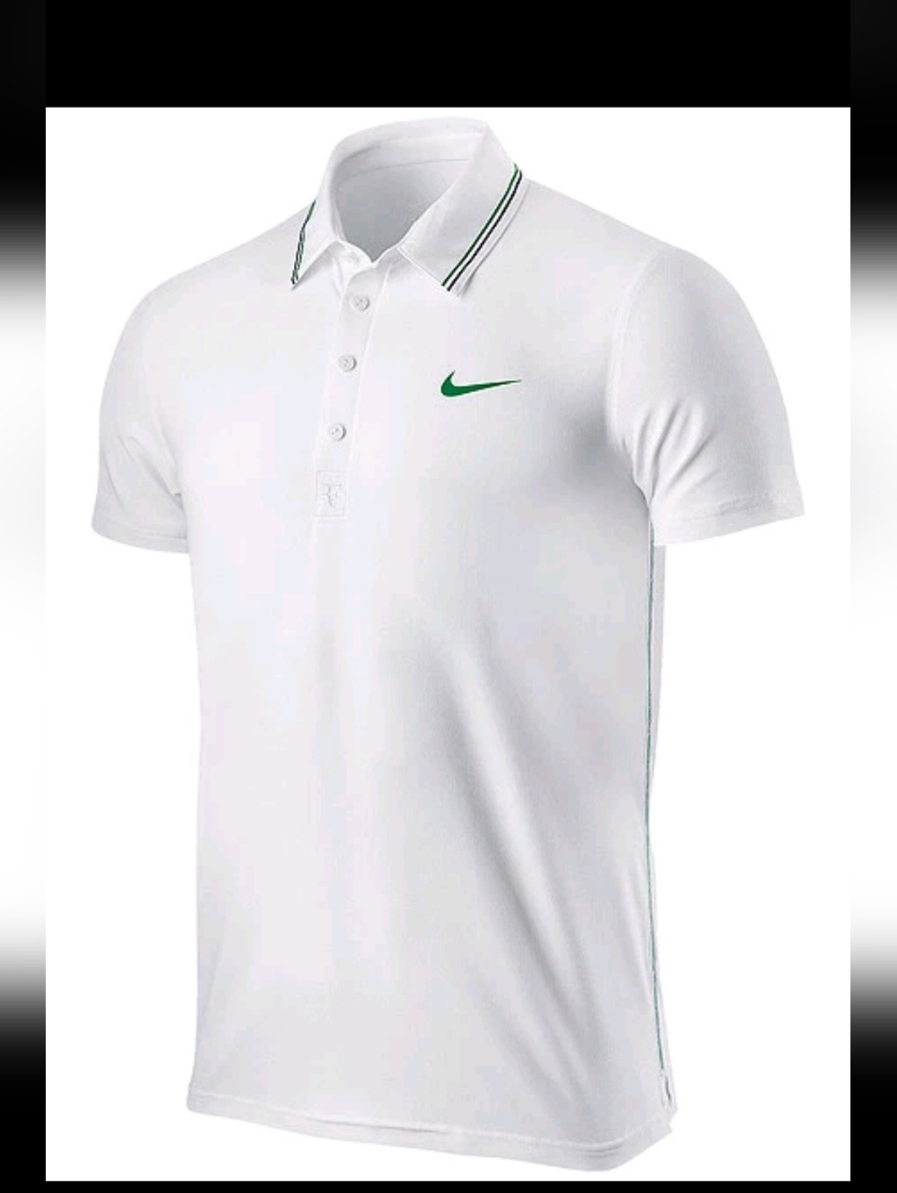 Nike Roger Federer RF 2012 Wimbledon Polo Tennis Shirt Nike Dri-Fit XS